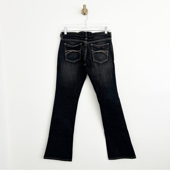 NEW Deadstock Old Navy Y2K Black Ultra Low Rise Bootcut Jeans Vtg Size 2 short - Picture 11 of 12